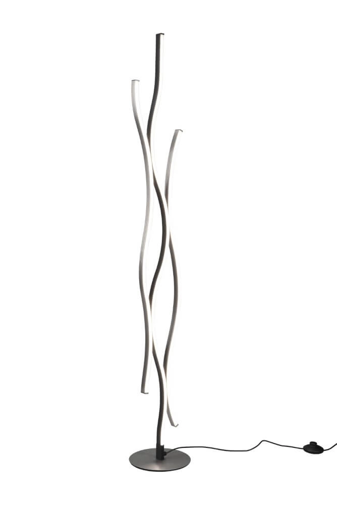 Floor lamp Blaze black with metal