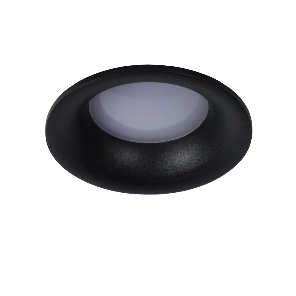 Recessed spotlight Ziva IP44 black Ø 8,4cm
