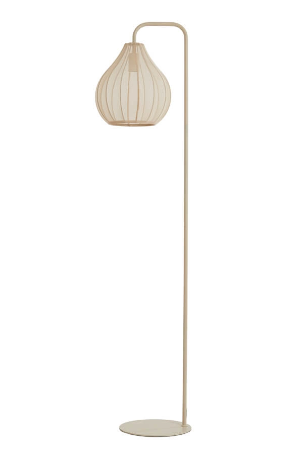 Cream floor lamp Elati Ø 29cm japandi Light & Living 8717807702700