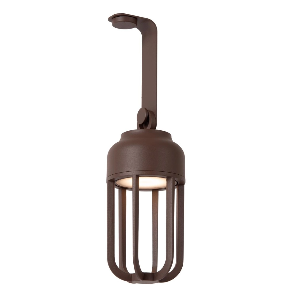 Rechargeable wall lamp Wells Rusty brown Lucide 5411212334121