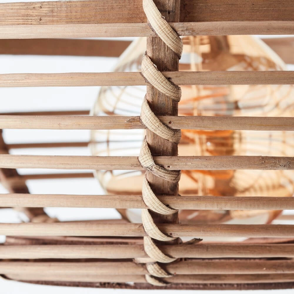 Rattan dining table hanging lamp Woodball Brilliant 4004353413797