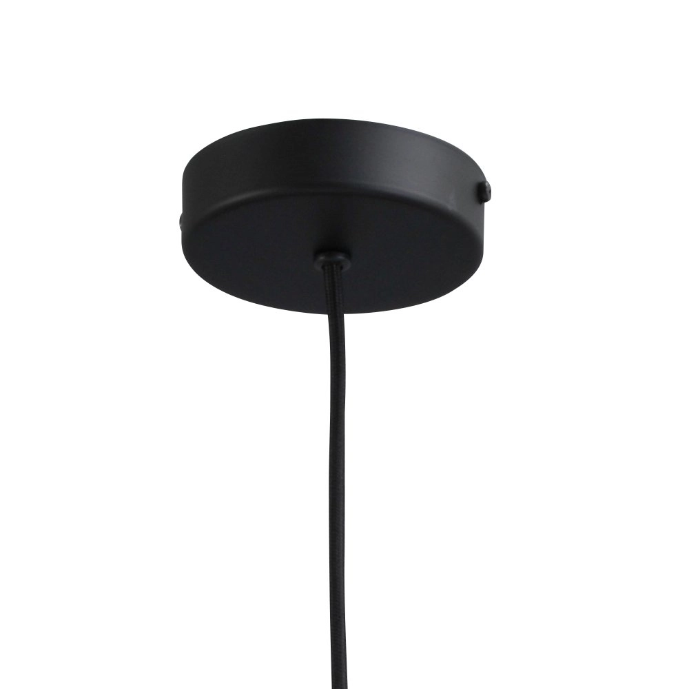 Black pendant hanging lamp Bounty gold with round glass Masterlight 8718121248417