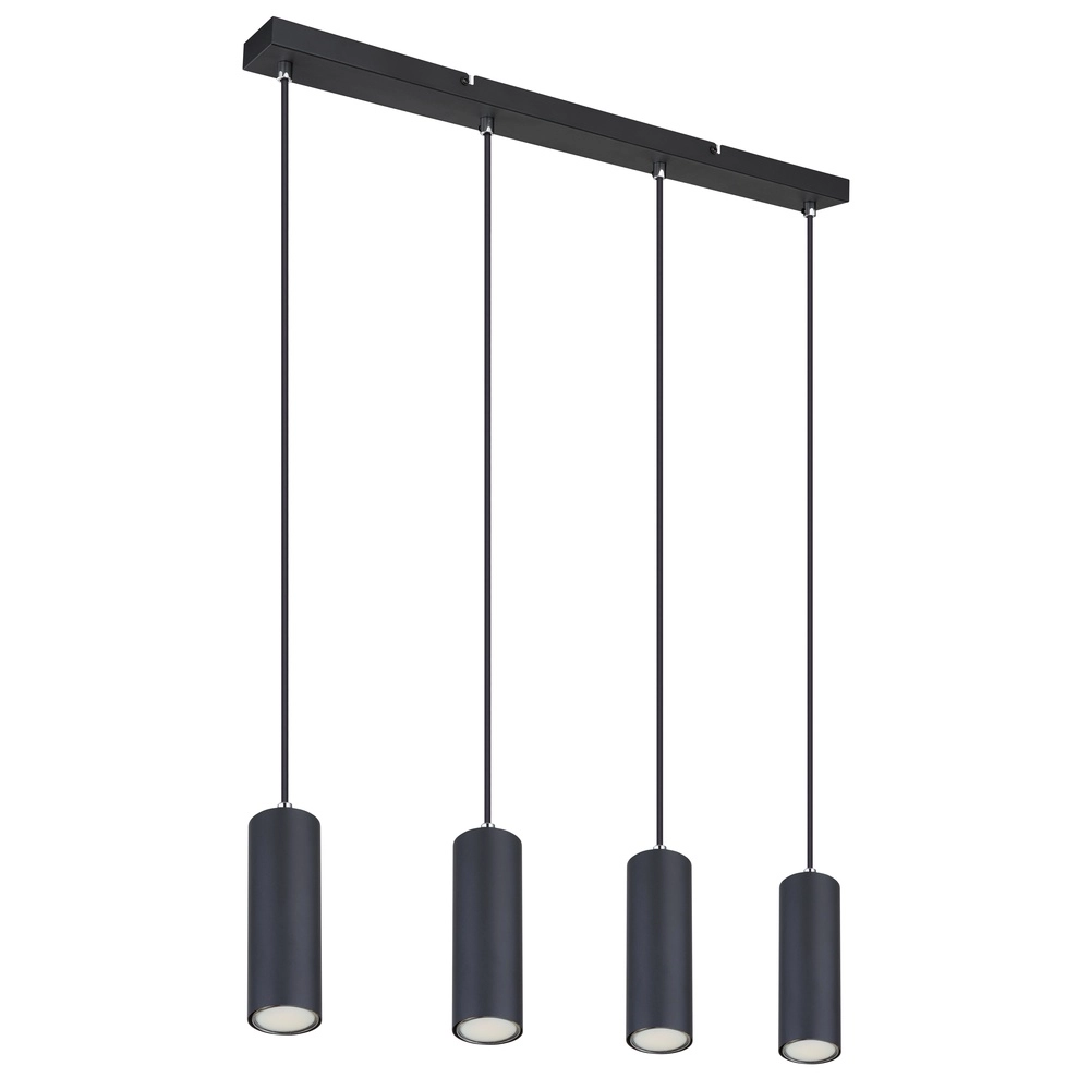 Pendant lamp Robby 4-light black Globo 9007371430543