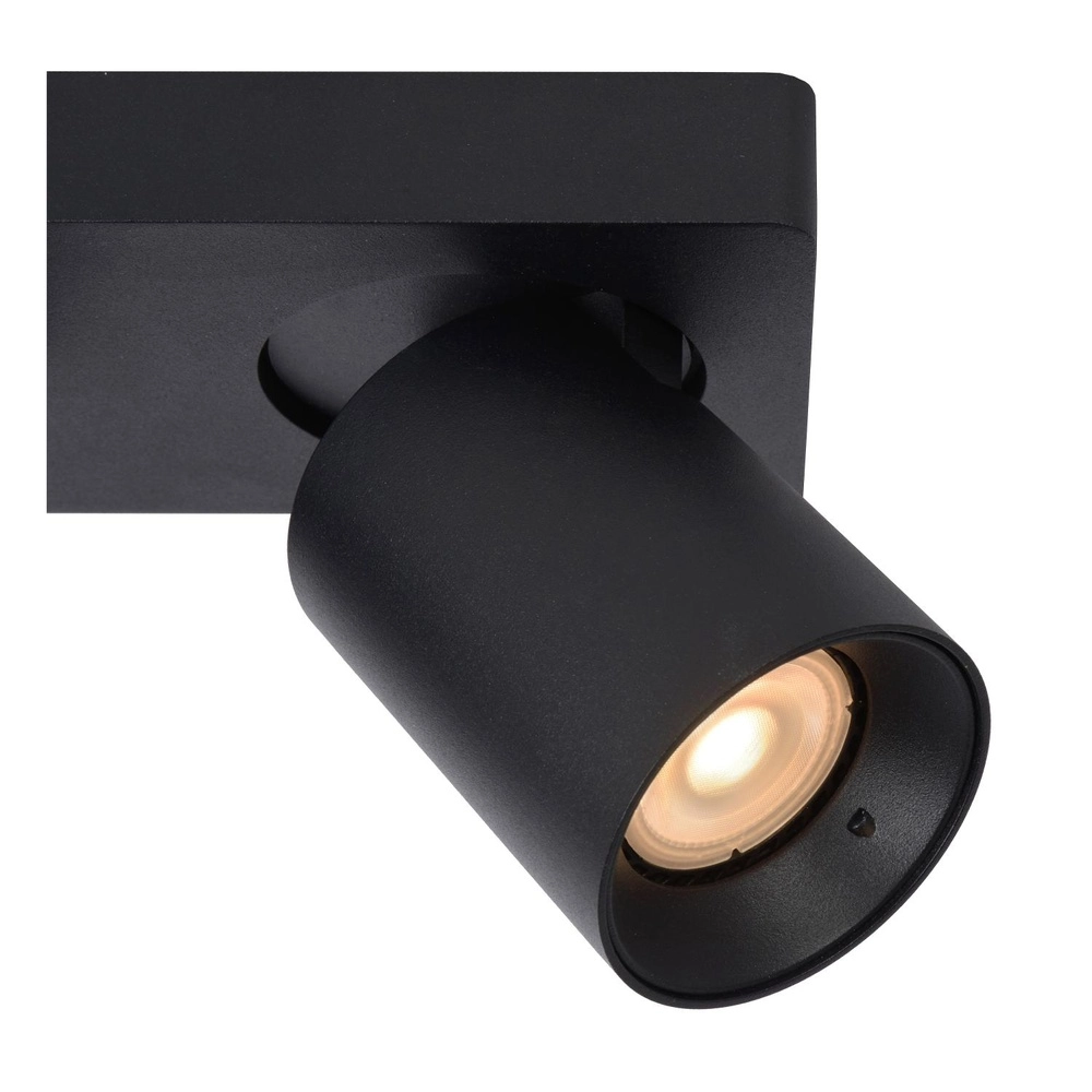 Ceiling spotlight Nigel 2-light black Lucide 5411212092557