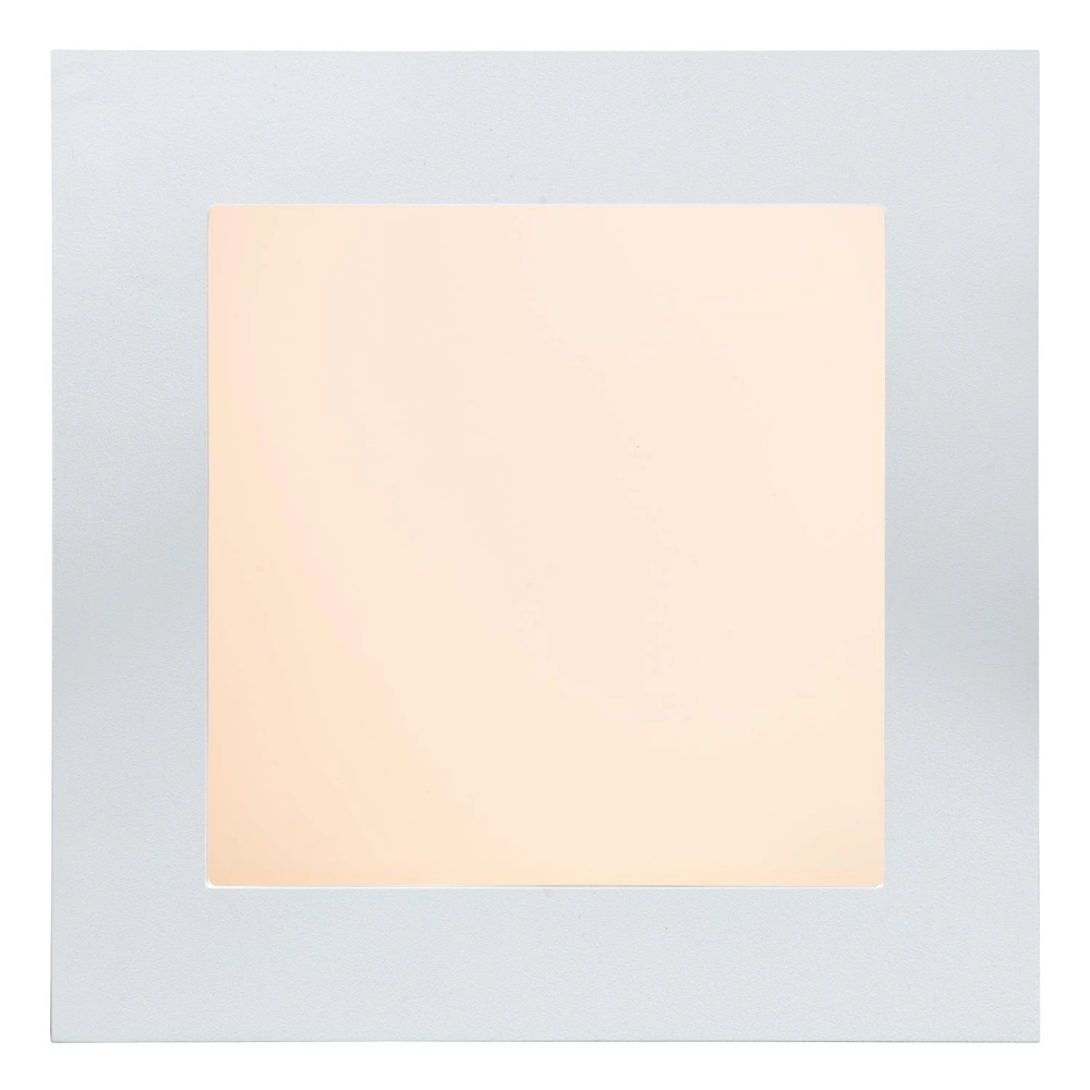 Ceiling light Brice-Led 16.8cm square IP44 white Lucide 5411212281333