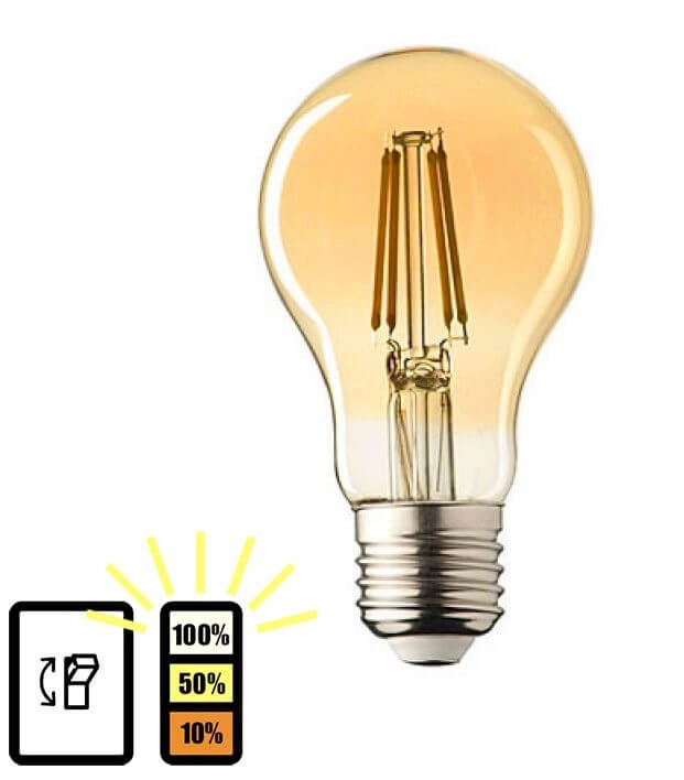 Dimmable E27 - 4W - 2500K - 3staps Lyora 8718801524794