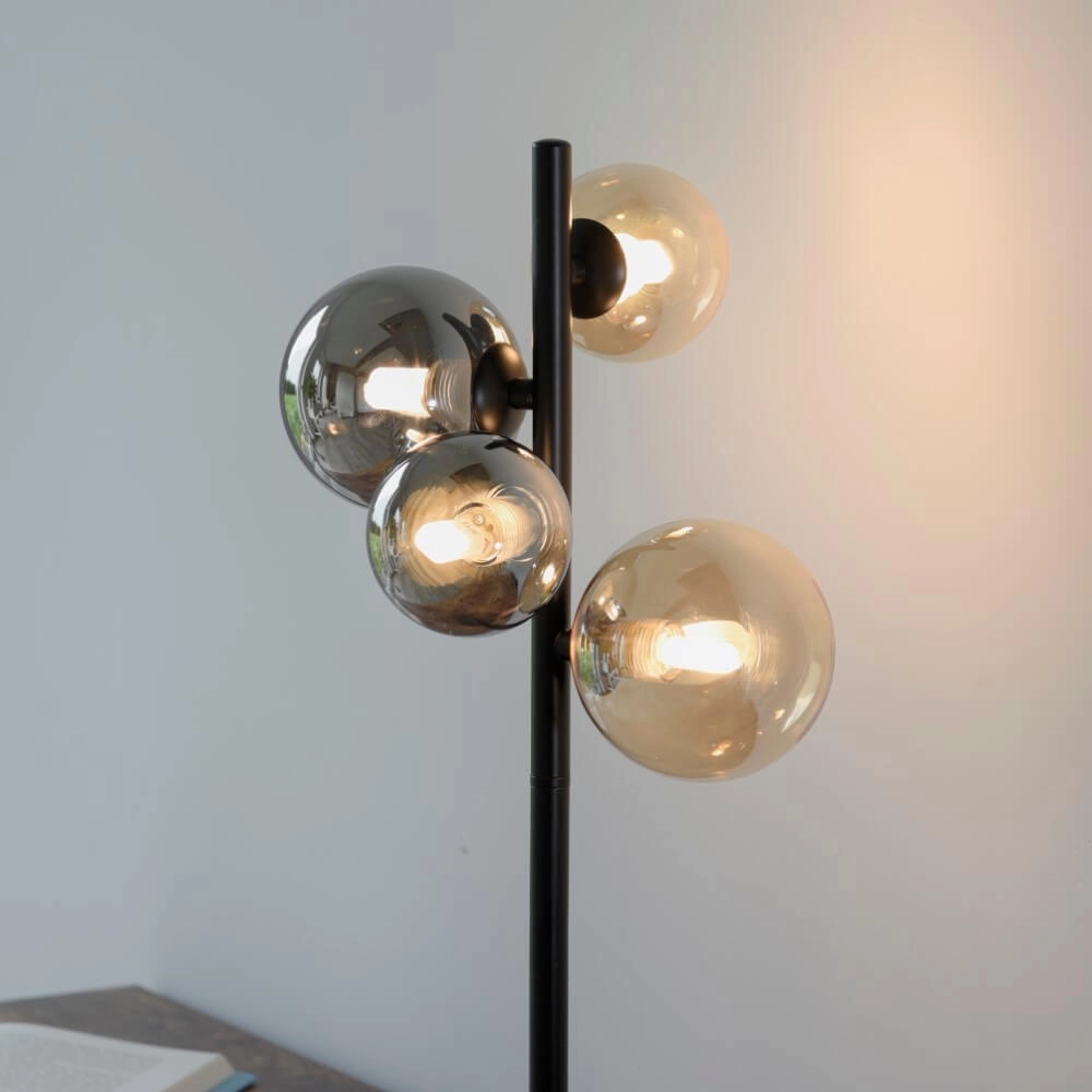 Black table lamp Popsicle design Paul Neuhaus 4012248375525