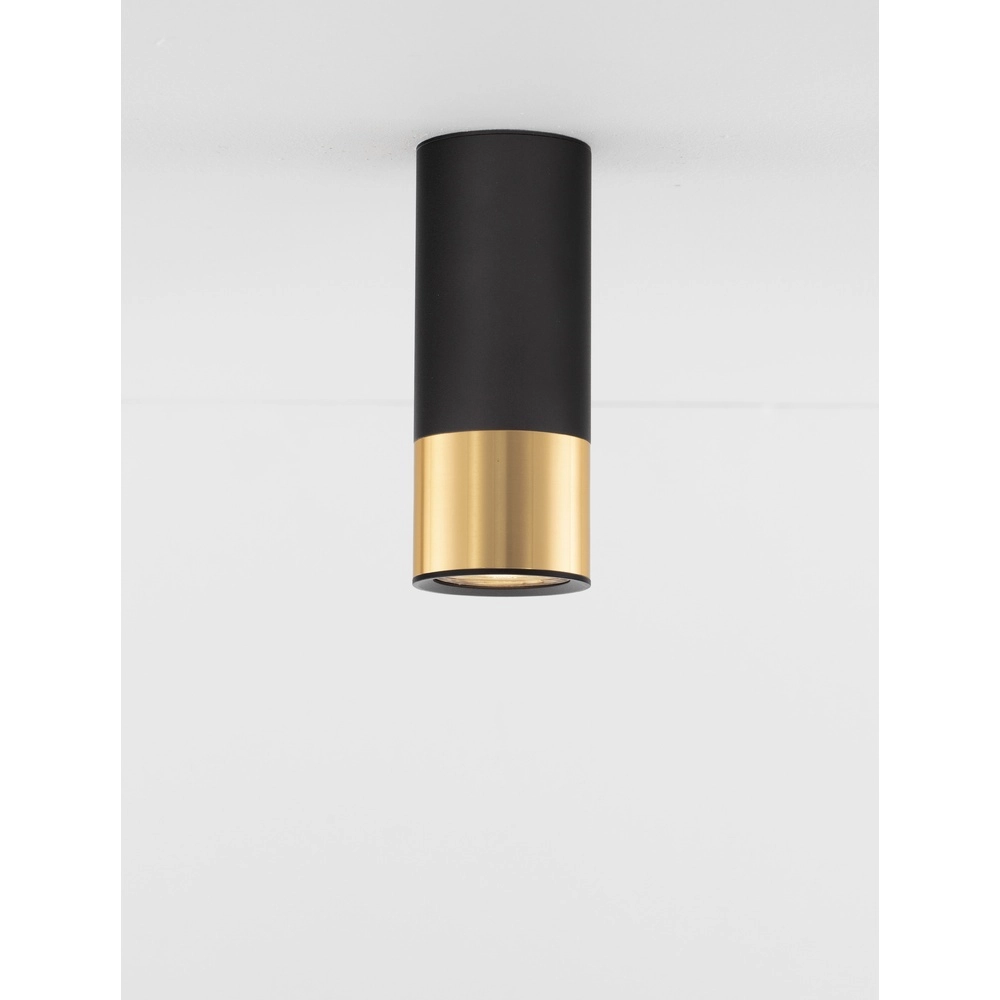 Ceiling spotlight Picto 15cm black with gold Lyora 5212017430366