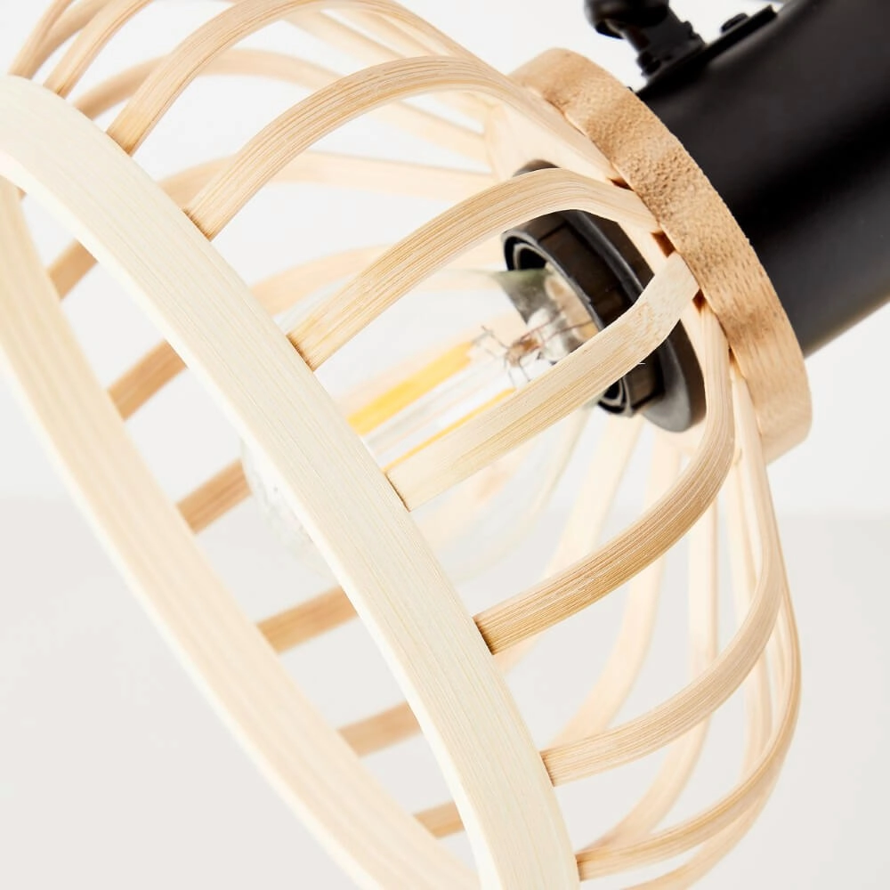 Wooden ceiling lamp Norah 4-light Brilliant 4004353409547