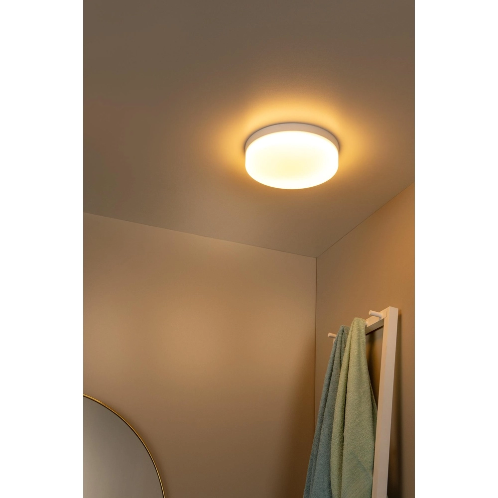 Ceiling light Biskit Ø 28cm - IP44 white Lucide 5411212792167