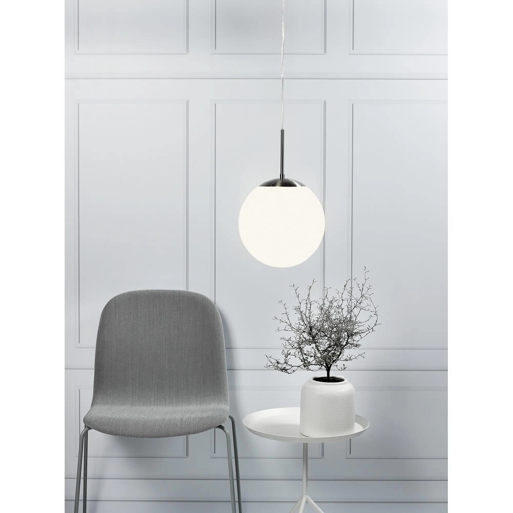 Glass pendant lamp Cafe white Ø 30cm Nordlux 5701581104013