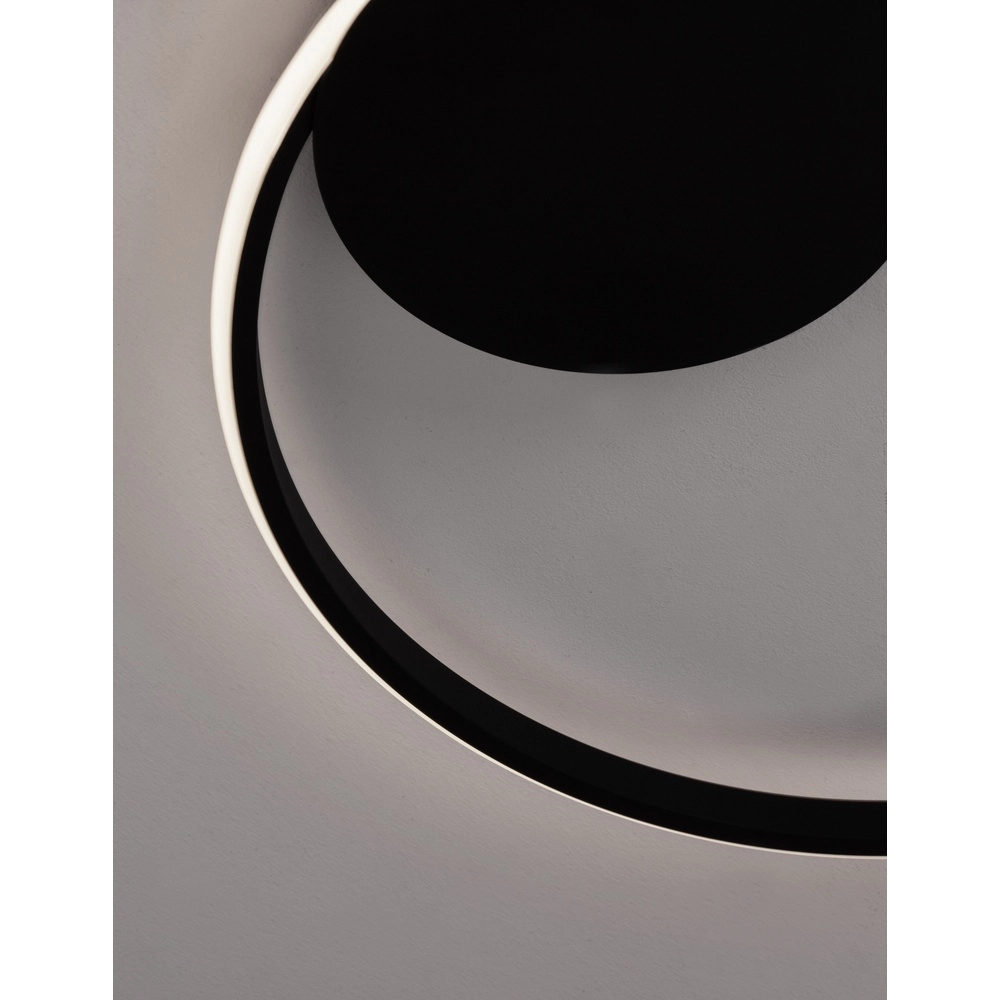 Round ceiling lamp Fuline black Ø 50cm Lyora 5212017419682