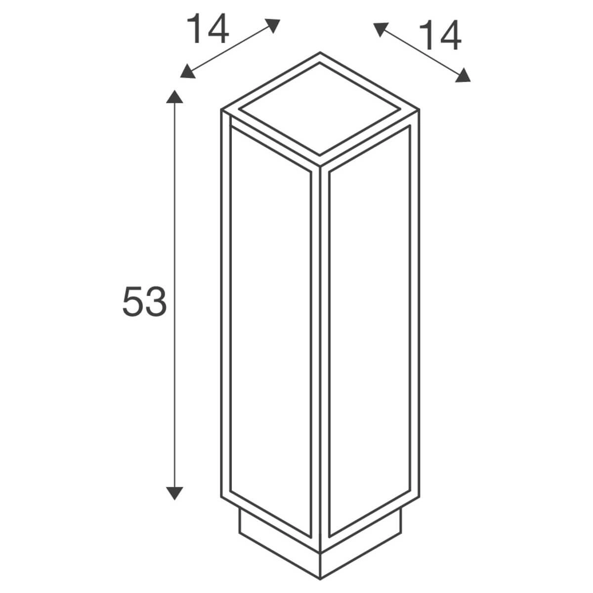 Sleek patio lamp Quadrulo SLV 4024163256926