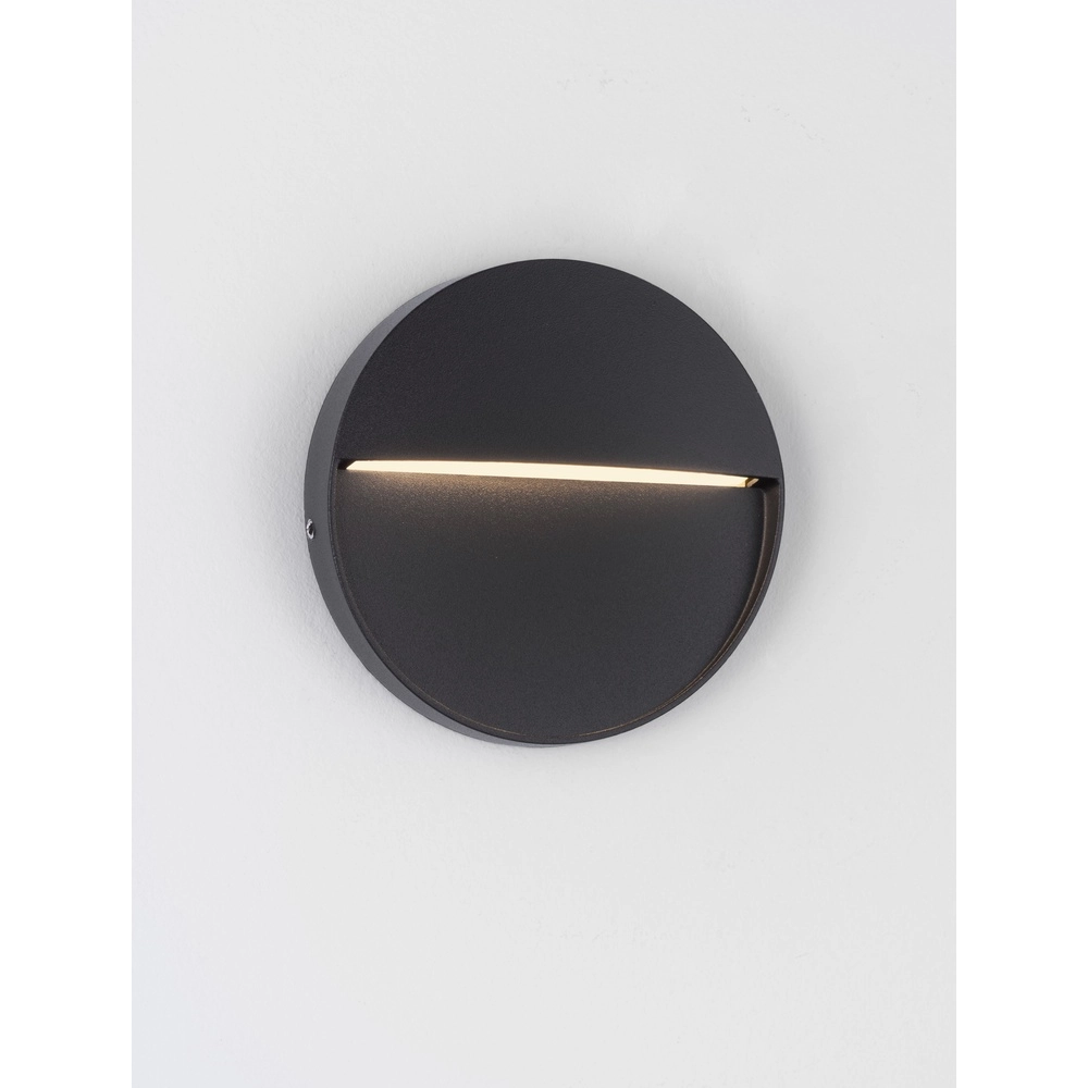 Round wall lamp Toby Design black Lyora 5212017453594