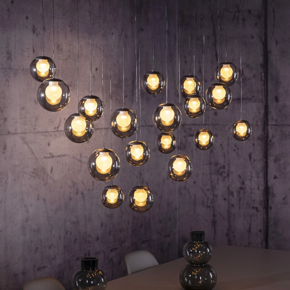 19-light pendant lamp Pure Popup mystic grey Paul Neuhaus 4012248396698