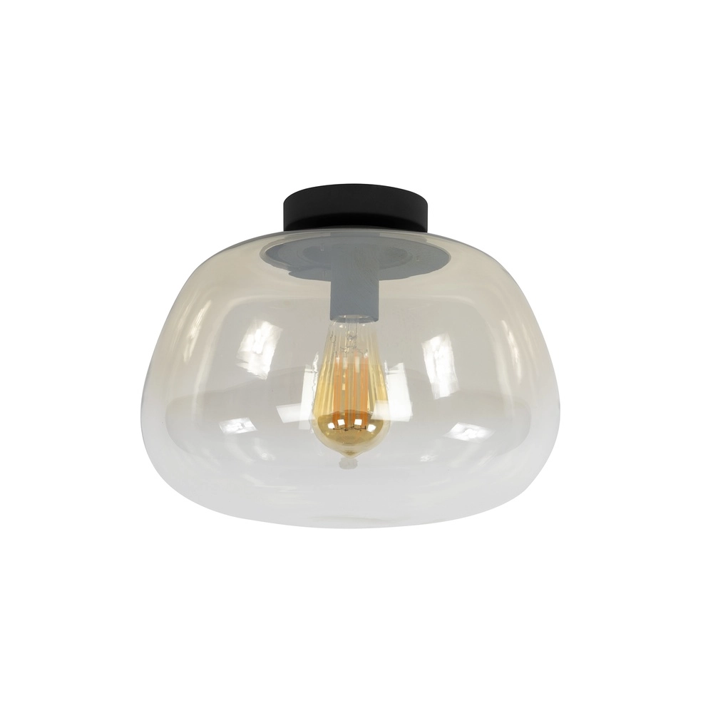 Glass ceiling lamp Pulse Ø 36cm - amber glass Lyora 8716803512030