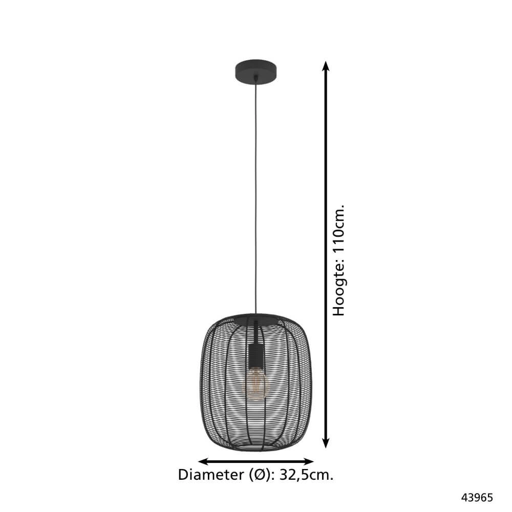 Design pendant lamp Rinroe Ø 32.5cm Eglo 9002759439651