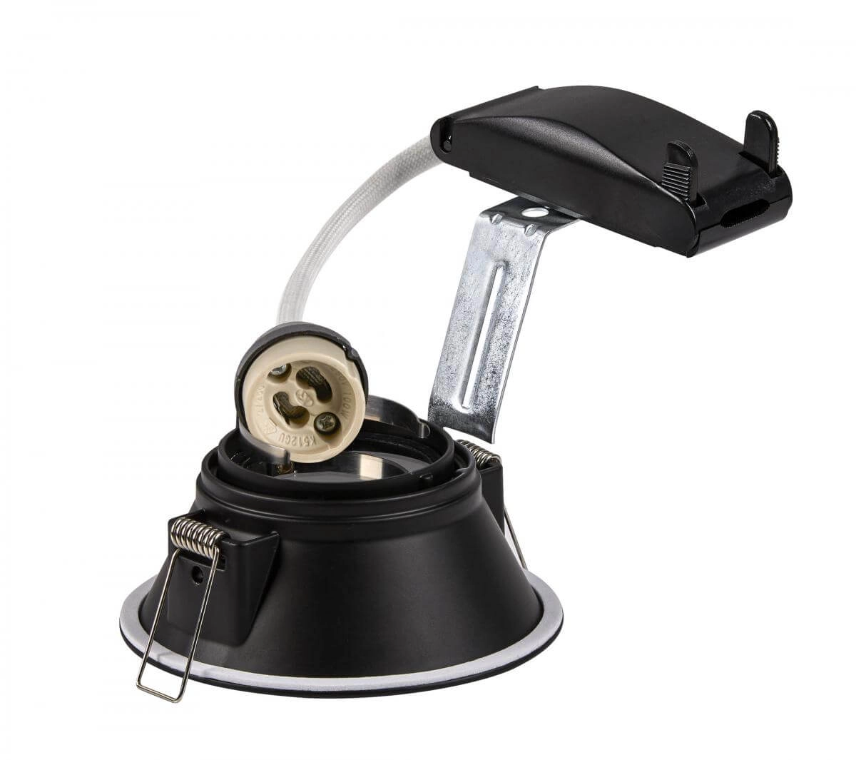Recessed spotlight Horn 10.3 cm black SLV 4024163150163
