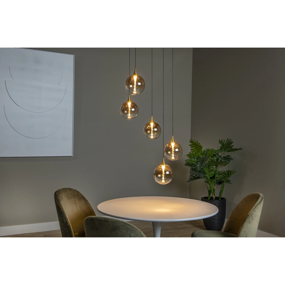 Design LED pendant light Gisela fading - 5x Ø 16cm Premium by Lucide 5411212134813