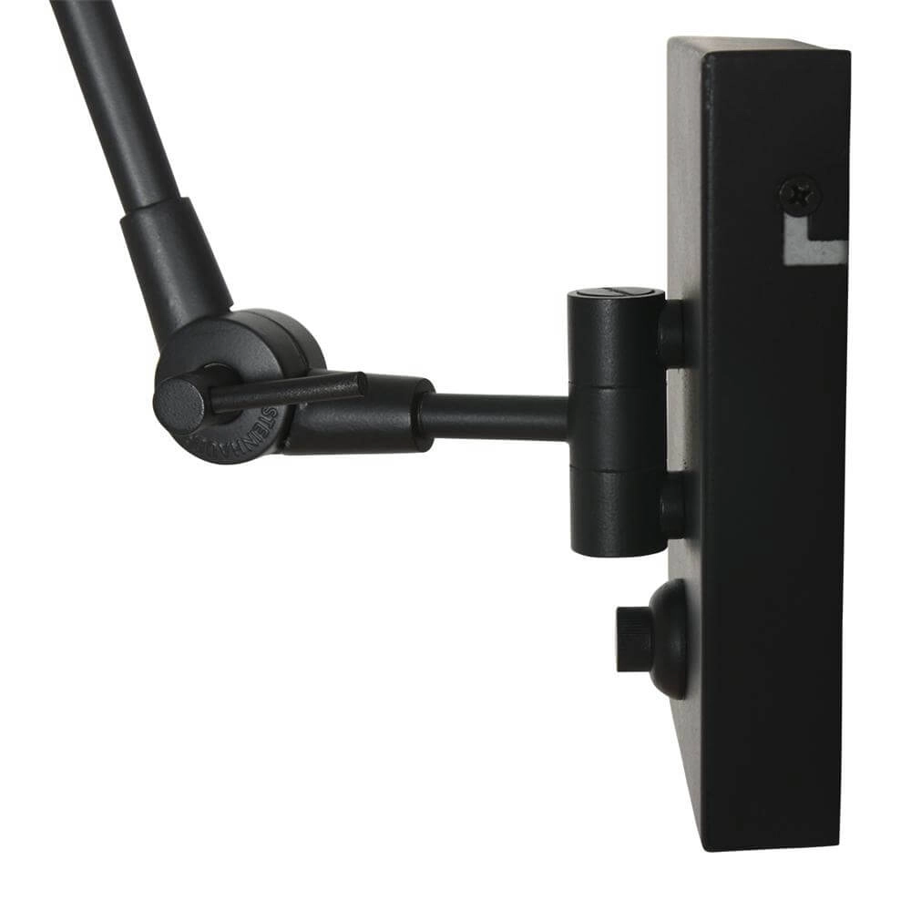 Wall lamp Prestige Chic black with straw shade Steinhauer 8712746172942
