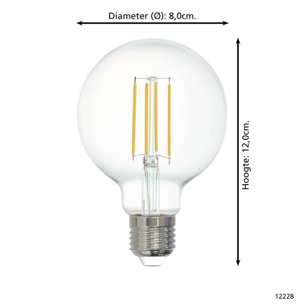 LED lamp bulb Zigbee - E27 - 6 watt - 2700K - G80 Eglo 9002759122287