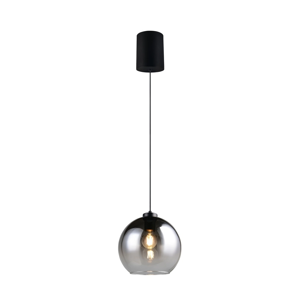 Pendant lamp Liora smoke glass Trio 4017807682366