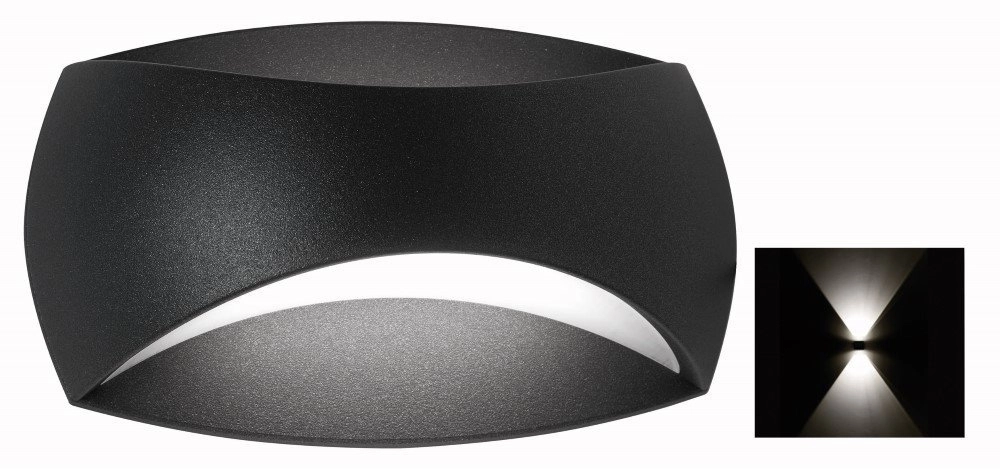 Up - Downlighter Oval 15cm anthracite