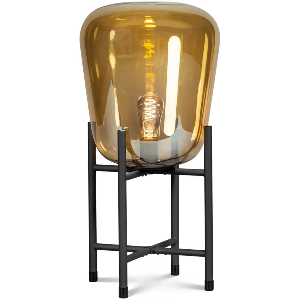 Rustic indoor lamp Benn Gold