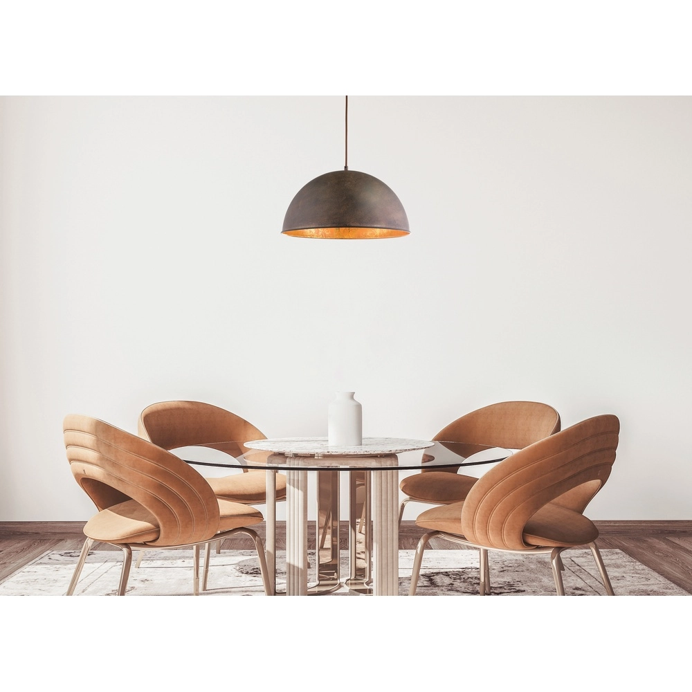 Pendant lamp Xirena I Ø 41cm rust brown Globo 9007371354153