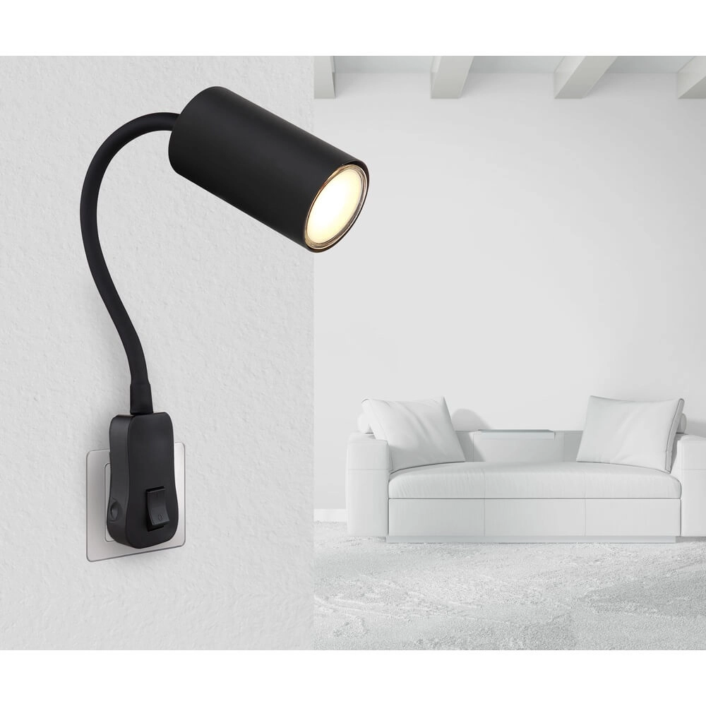 Black lamp Robby socket Globo 9007371442928