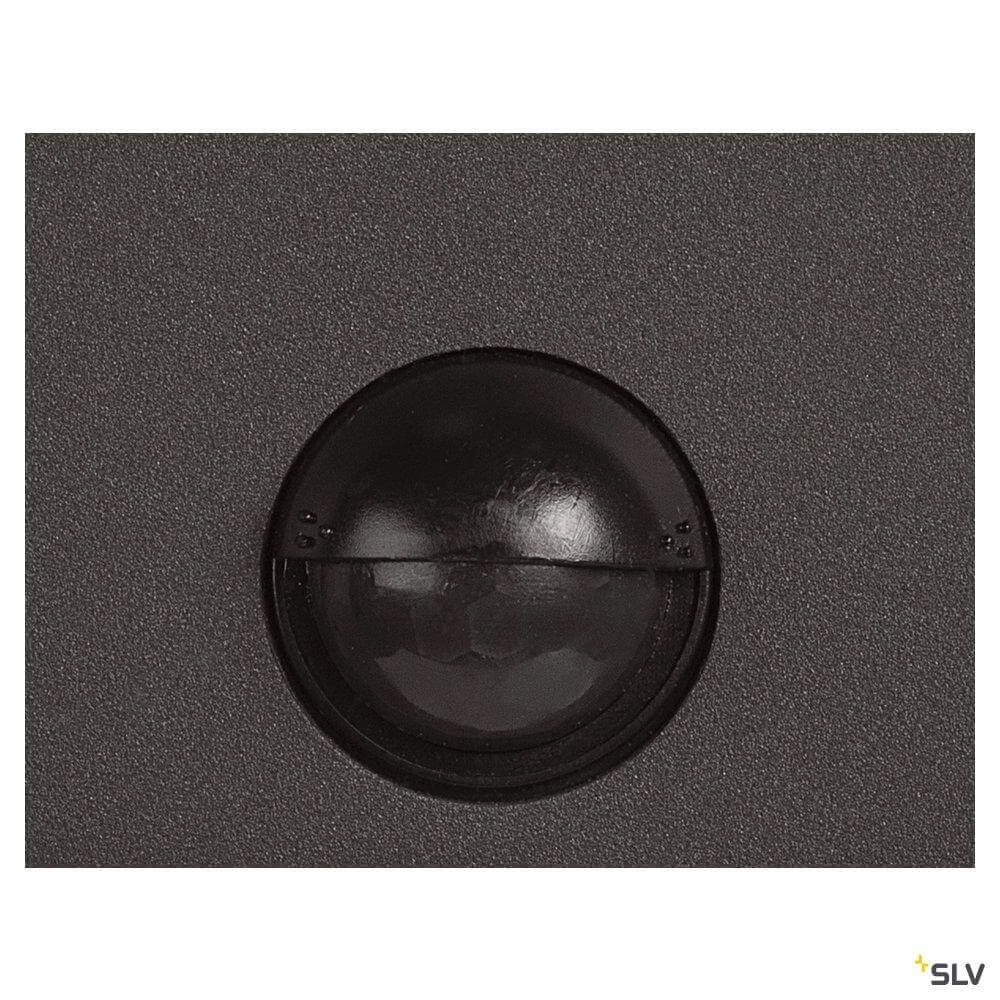Anthracite outdoor lamp Grafit with sensor square SLV 4024163262705