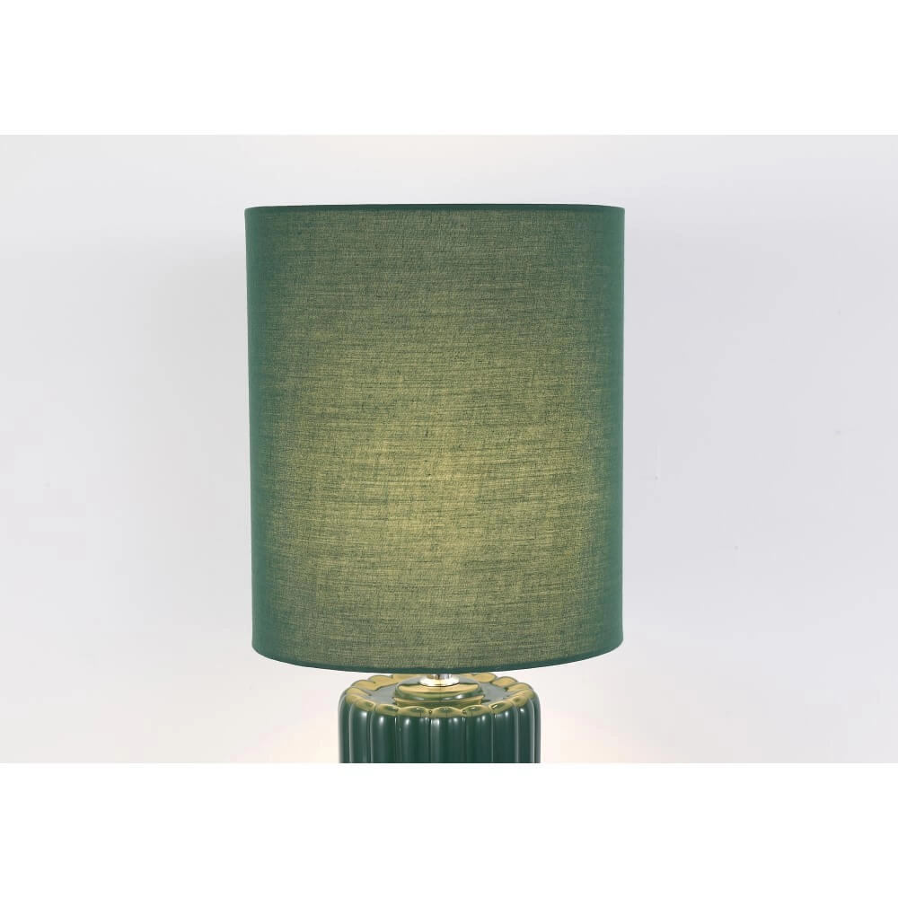 Green table lamp Groove ceramic Searchlight 5053423274058