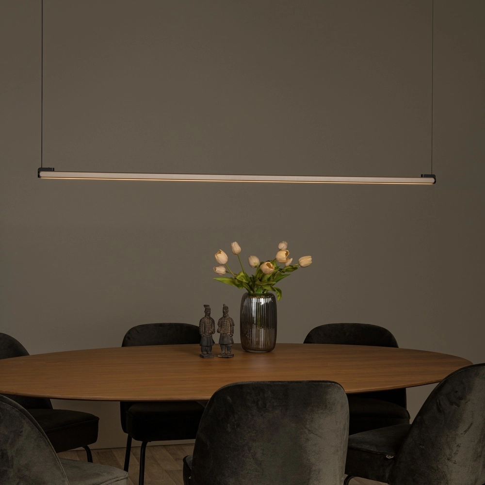 Sleek LED pendant light Braga 150cm - champagne Premium by Lucide 5411212234445