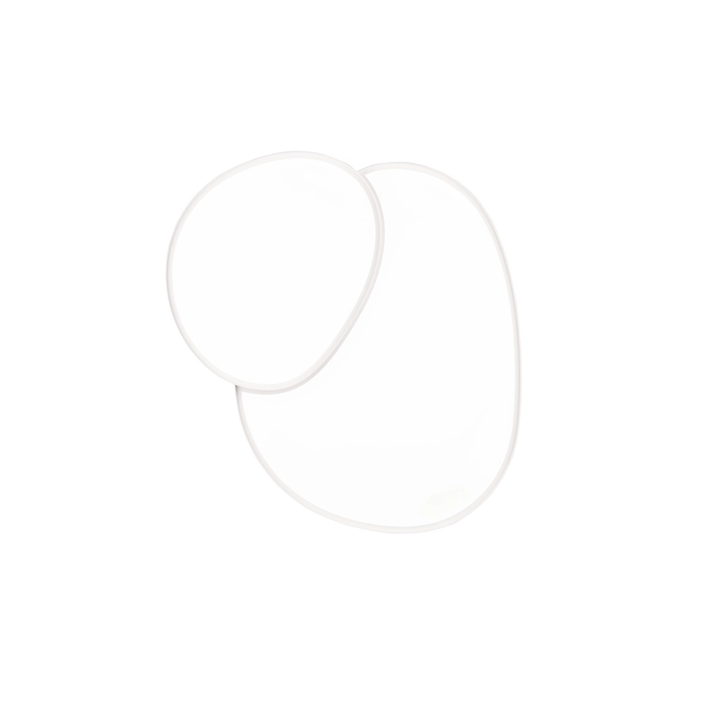 Organic ceiling light Rise 77cm white Trio 4017807600605