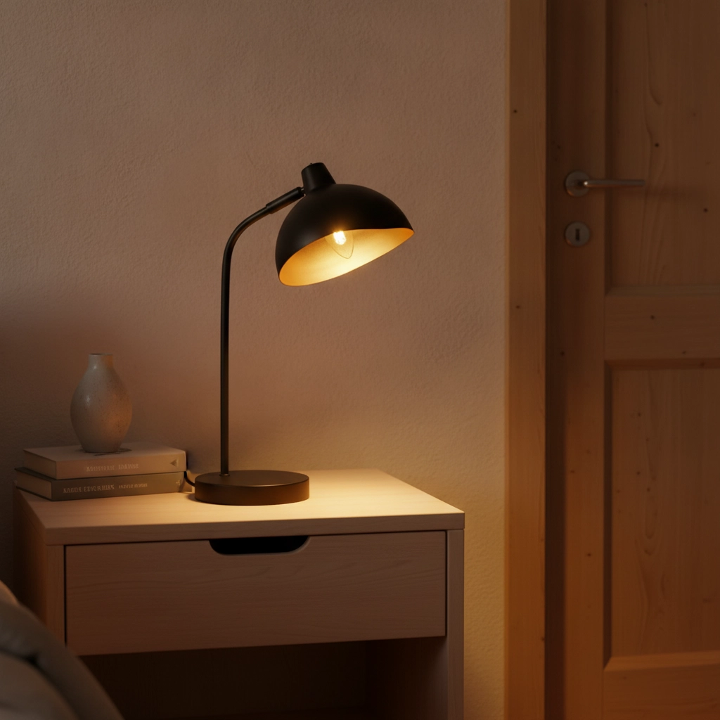 Table lamp Geti Black with gold inside Lyora 5212017436405