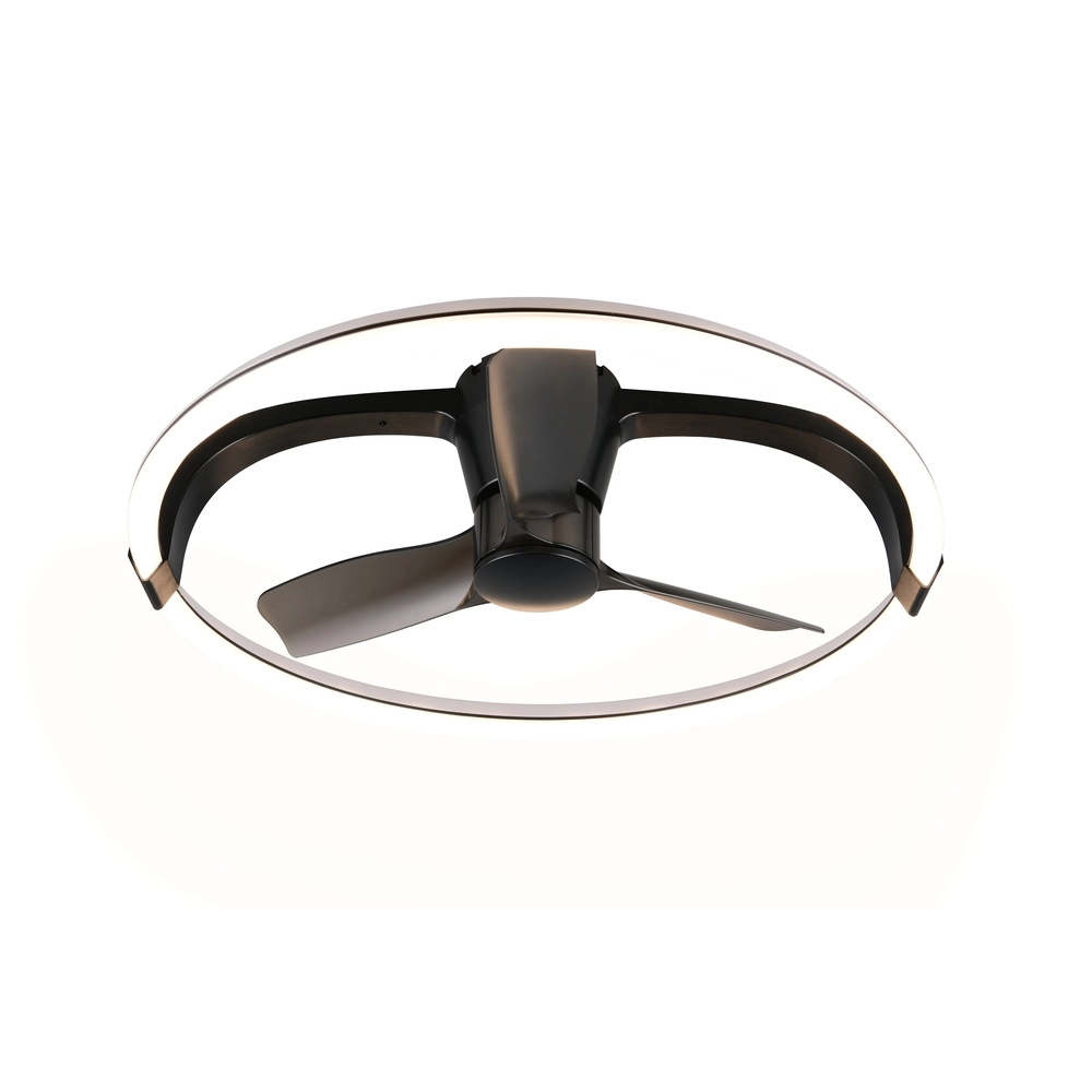 Smarthome fan Stockholm black Ø 73,5 Tuya Trio 4017807693133
