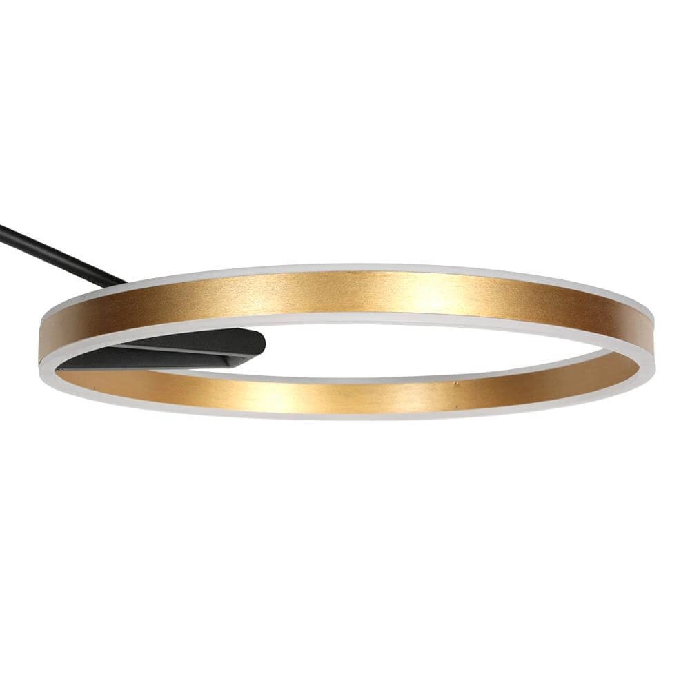 Design arc lamp Ringlux black with gold Steinhauer 8712746177398