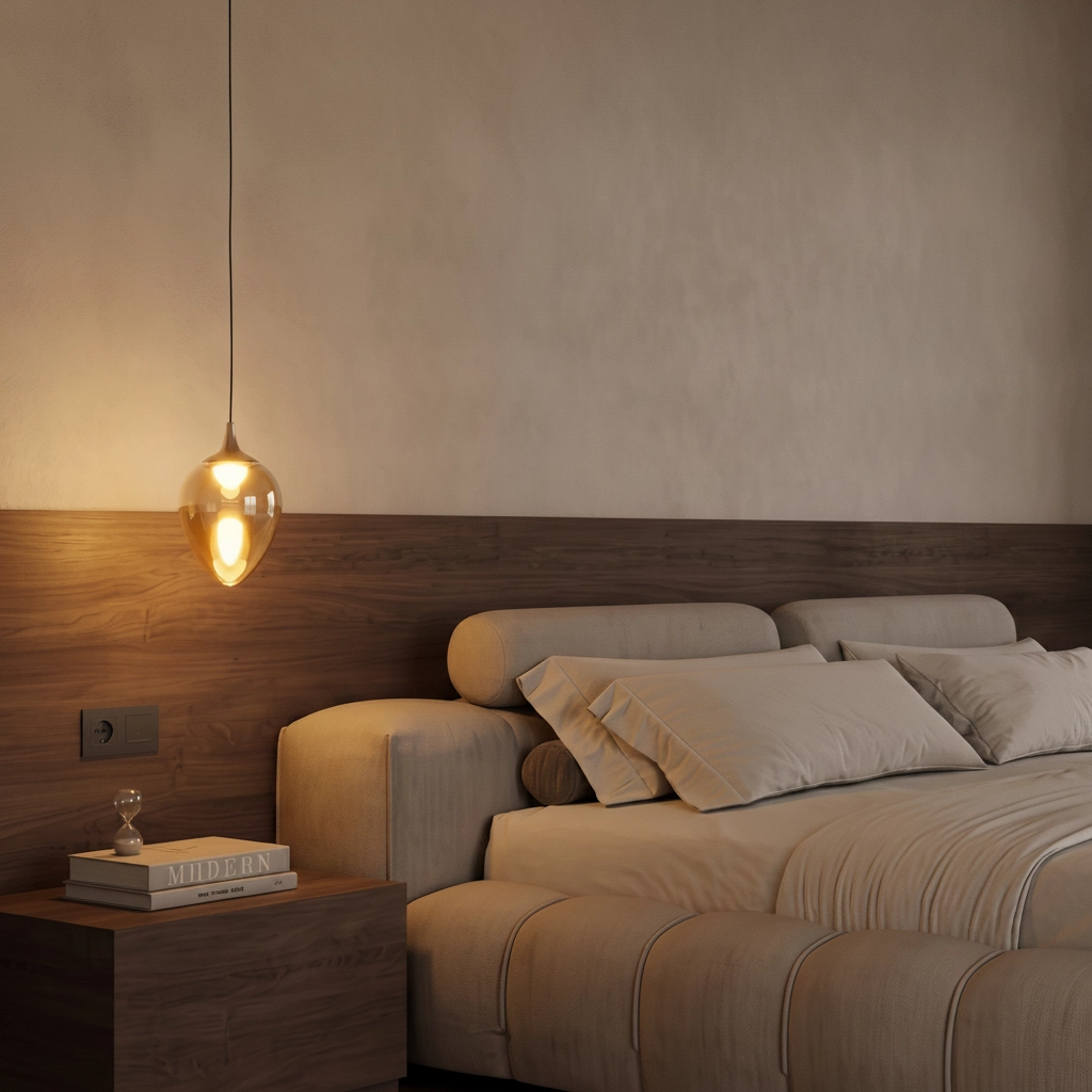 Pendant lamp Nali 1-light amber glass