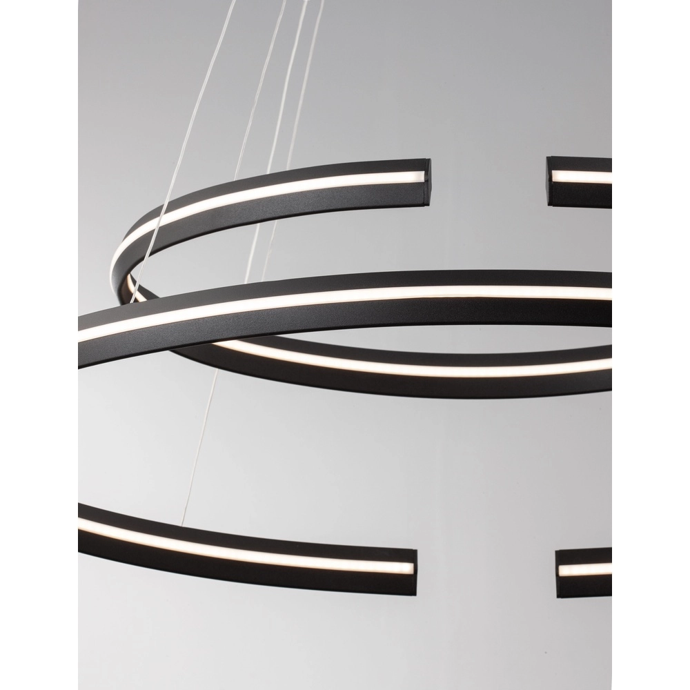 Black pendant lamp Torrente oval Lyora 5212017419613