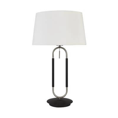 Table lamp Jazz black with metallic gray Searchlight 5053423193069
