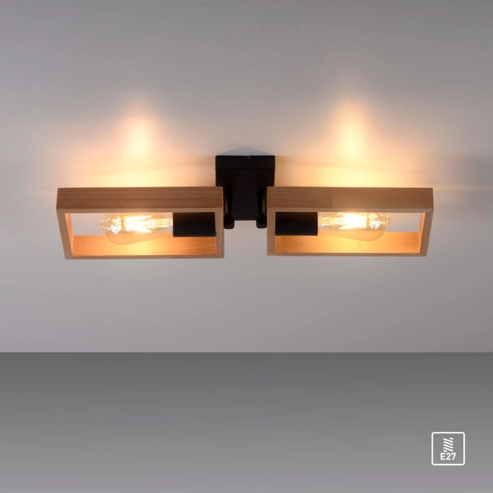 Country ceiling lamp Franky 2-light Just Light 4043689983116