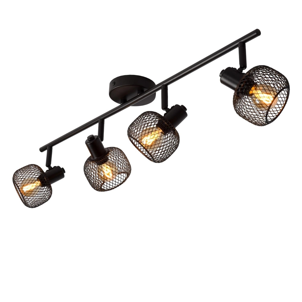 Ceiling light Maren 4-light black Lucide 5411212771117