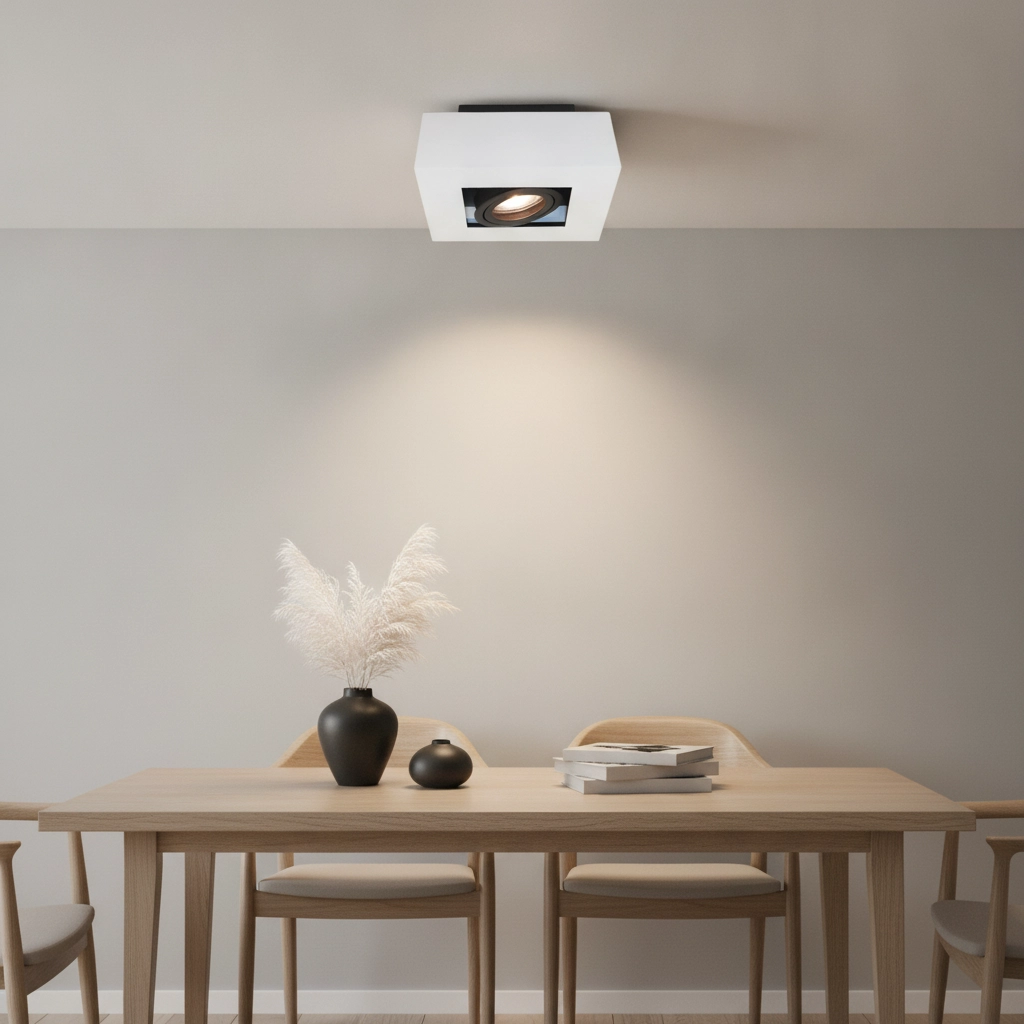 White surface mounted spot Bosco