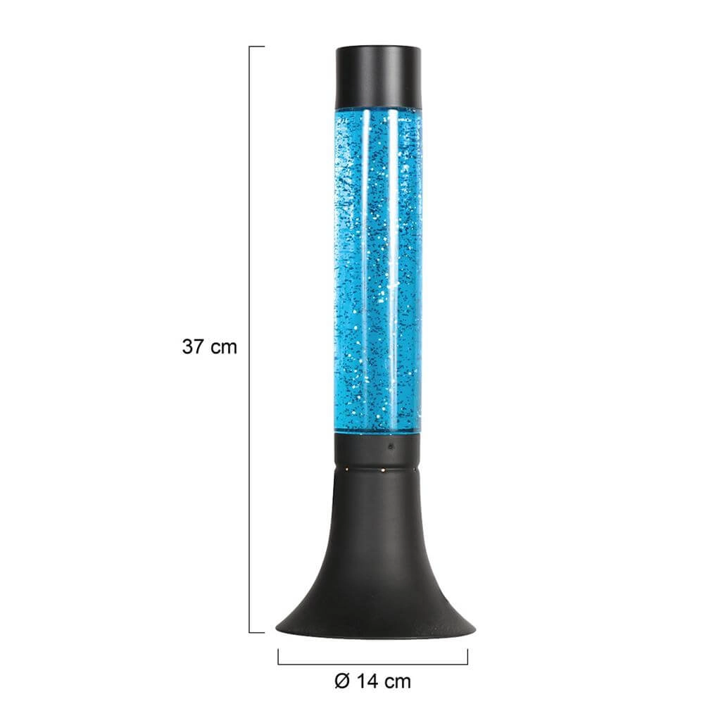 Lava lamp Volcan black with blue Steinhauer 8712746177671