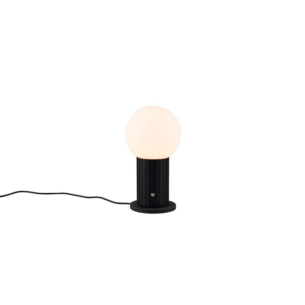 Rechargeable table lamp Tauris black and white Trio 4017807643480