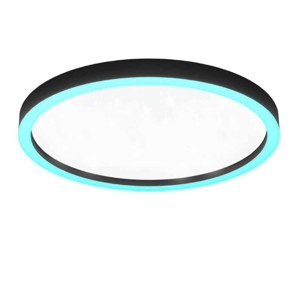 Ceiling lamp Zigbee Montemorelos-Z Ø 57cm black Eglo 9008606243846