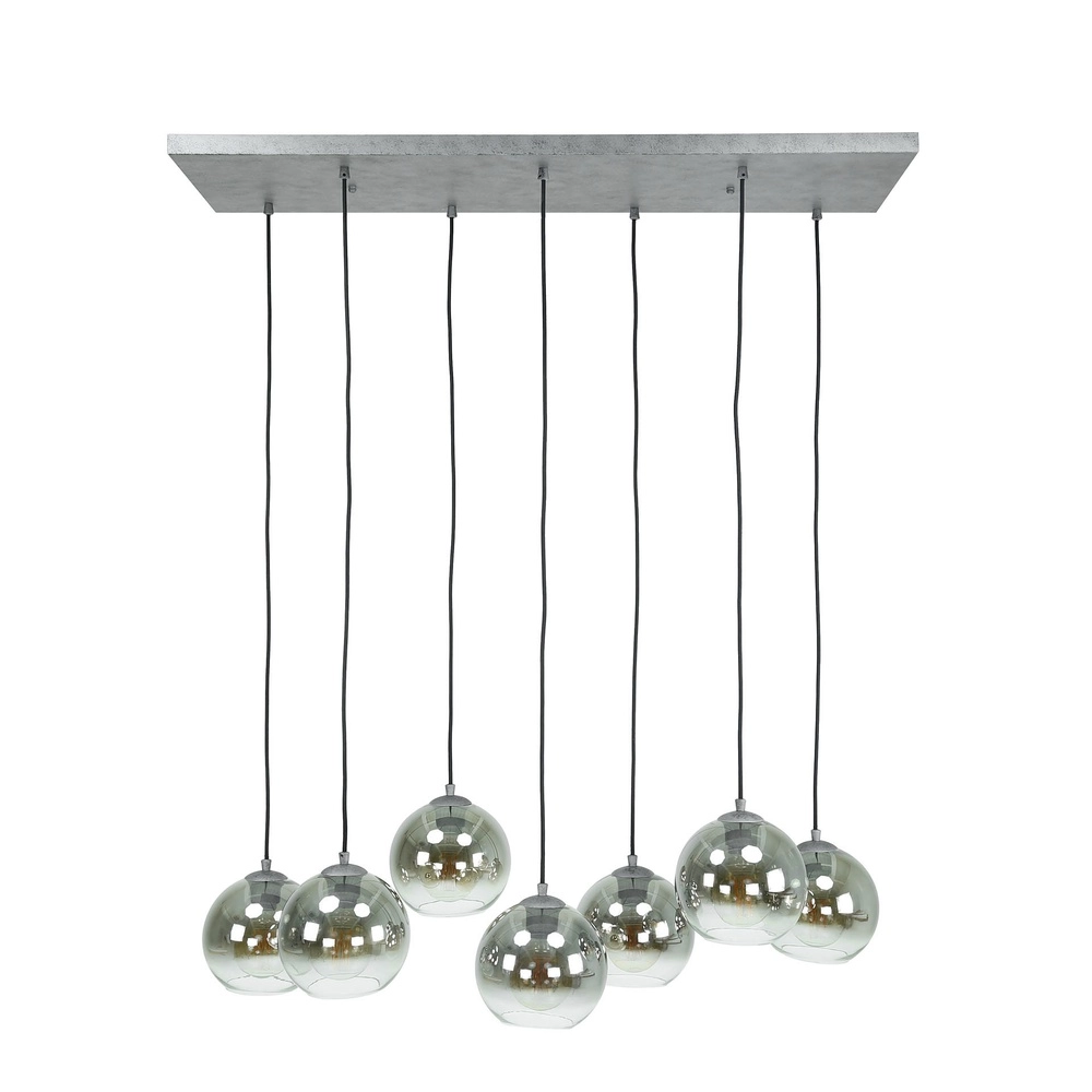7L pendant light Bubble with silver fading glass Lyora 8716803511231