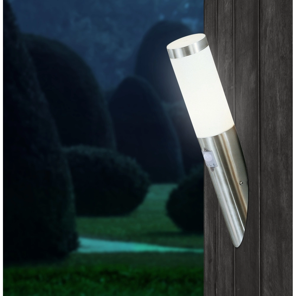 Outdoor lamp Boston Led Stainless steel with white and sensor Globo 9007371282333
