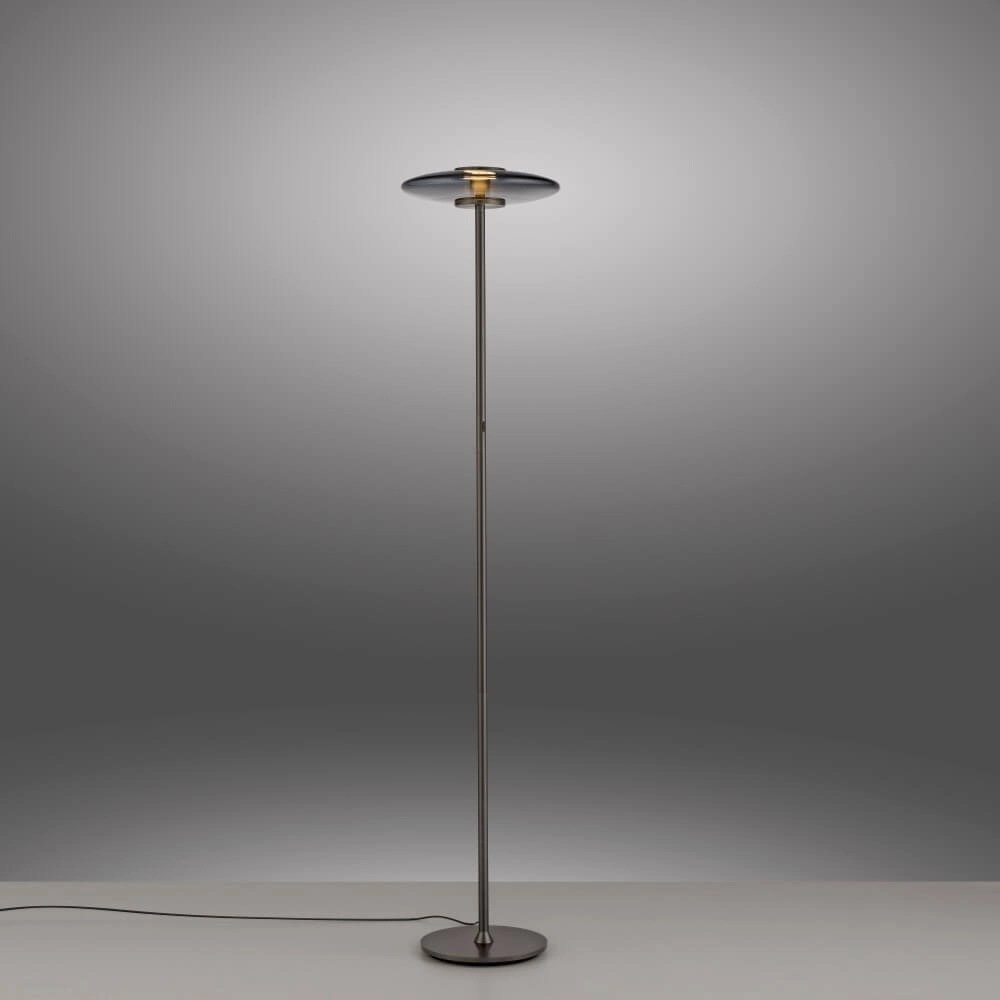 Designer floor lamp Pure Vitrum gray Paul Neuhaus 4012248382721