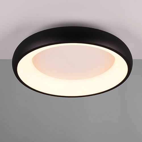 Led ceiling light Cardona black - Ø 45cm